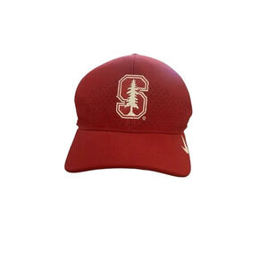 Nike Stanford University Burgundy Cardinal Flex Maxim Athletic Fitted Cap